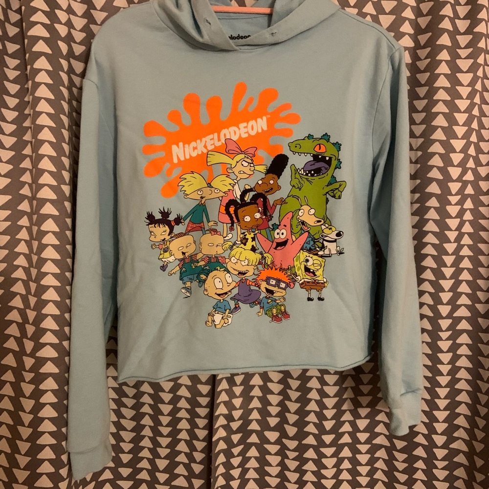 Nickelodeon Juniors' Blue Graphic Hoodie